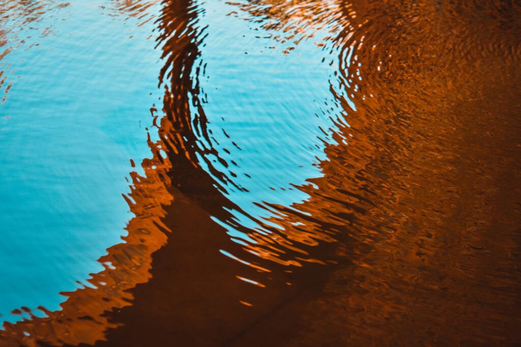 ripple in water representing nervous system regulation and brain health and mindfulness at Well Rooted Health